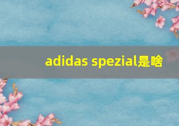 adidas spezial是啥